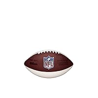 Wilson NFL Mini Autograph Football - Mini, Brown/White