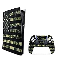 MightySkins Skin Compatible with Playstation 5 Slim Digital Edition Bundle - American Camo | Protective, Durable, and Unique Vinyl Decal wrap Cover | Easy to Apply | Made in The USA