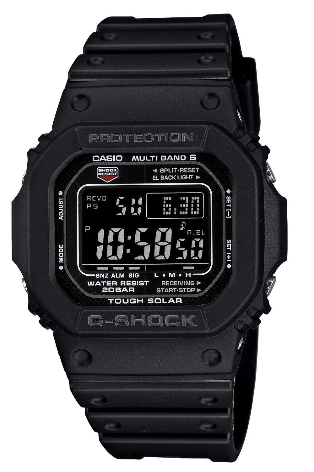 Casio Men's GW-M5610-1BJF G-Shock Solar Digital Multi Band 6 Black Watch