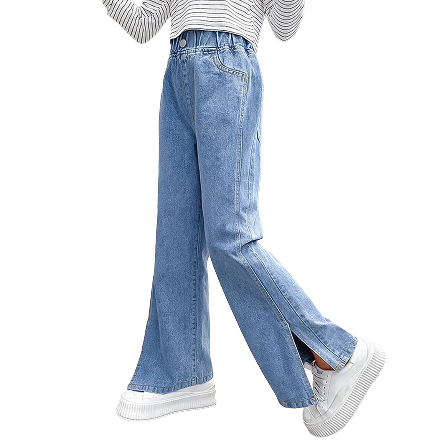 Spring Autumn Girls Jeans Children Kids Little Girl Denim Pants Trousers  Cute Embroidery Bootcut Jeans | Wish