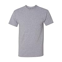 5.6 oz. 50/50 Heavyweight Blend Pocket T-Shirt (29P)