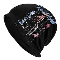 SAMUELSON Kali Music Uchis Beanie Cap for Men Women Soft Daily Knit Ribbed Beanie Hat Adult Warm Toboggan Hat for Unisex Black