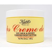 Kiehl's Creme De Corps Soy Milk Honey Whipped Body Butter jar, 8 Ounce