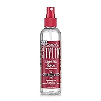 Light Silk Spray - Anti Frizz Hair Spray - Pure Silicone Hair Heat Protectant Spray - Hair Products for Women - Hair Detangler Spray - Hair & Synthetic Wig Spray - 4 fl oz.