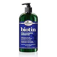 Pro-Growth Biotin Shampoo 33.8 oz. - Shampoo for Thinning Hair and Hair Loss, Paraben Free Shampoo with Biotin for Hair Growth