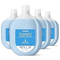 Foaming Hand Soap Refill, Sea Minerals, Recyclable Bottle, Biodegradable Formula, 28 fl oz (Pack of 4)