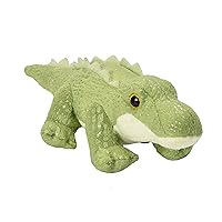 Wild Republic Pocketkins Eco Alligator, Stuffed Animal, 5 Inches, Plush Toy, Made from Recycled Materials, Eco Friendly