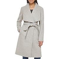 Cole Haan Women's Belted Wool Classically Elegant Coat for Year-Round Style