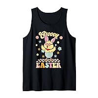 Groovy Chick Retro Groovy Easter Outfit Girls Boys Toddlers Tank Top