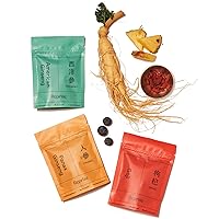 Energy Bundle - Includes American Ginseng, Panax Ginseng and Goji, 45 Gummies
