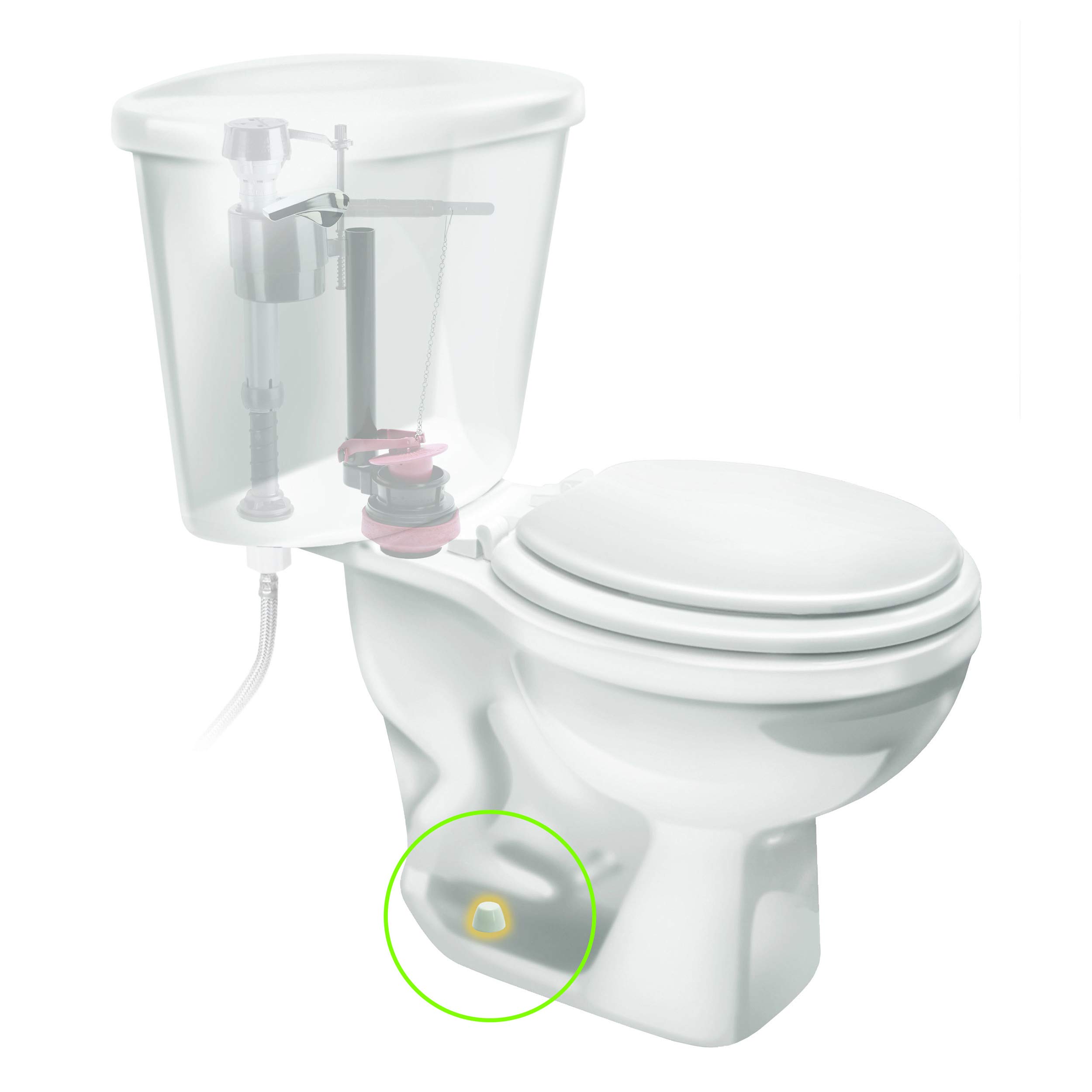 Fluidmaster 7110T-002-P10 Secure Toilet Bolt Caps, White