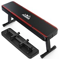 FLYBIRD Flat Bench, Foldable Flat Weight Bench Easy Assembly for Strength Training Bench Press, 600/1000 LBS 2 Versions