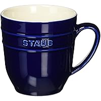 Staub 40508-566 Mug, Blue, 11.8 fl oz (350 ml), Ceramic, Microwave Safe
