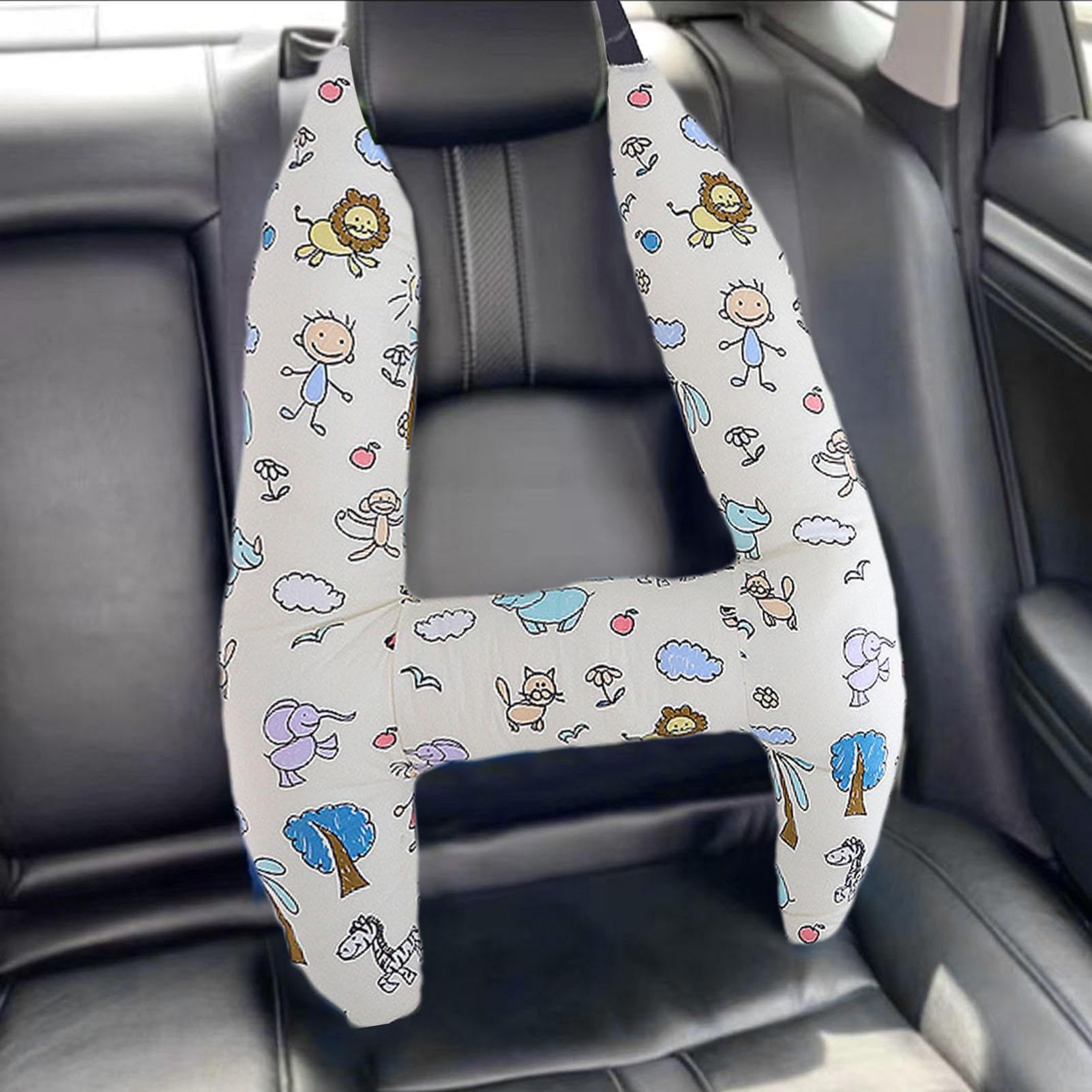 H-Shape - Kid Car Sleeping Head Support, Baby Toddler Travel Pillows for Car Seat Support The Body and Head, Kid Car Sleeping Head Support, Kid's Pillow, Baby Neck Pillow, Soft and Skin Friendly