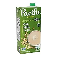 Pacific Foods Original Organic Oat Milk, Plant Based Milk, 32 oz Carton