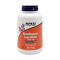 FOODS Sunflower Lecithin 1200MG, 100 Count