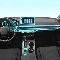 Car Interior Center Console Transparent TPU Protective Film Anti-Scratch Repair Film Accessories refit，for Honda Civic 2021-2023