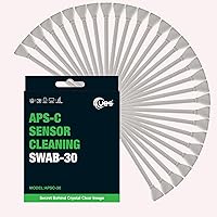 UES APSC-30 DSLR or SLR Digital Camera Sensor Cleaning Swabs for APS-C Type Sensors (30 X 16mm Swabs, NO Liquid Cleaner)