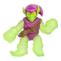 Heroes of Goo Jit Zu Goo Shifters Marvel Edition Stretchy Villain Goo Enhanced Green Goblin | Super Squishy Marvel Toy Figure | Crush The Core | Transform The Color of The Goo
