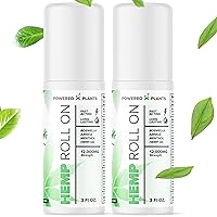 (2 PACK) Hemp Oil Roll-On Maximum Strength 24,000mg Hemp Oil with Arnica + Boswella + Menthol. Soothes Discomfort, Joint Muscle Shoulder Hip Neck Knee Nerve & Back Support, Relief Instant Menthol