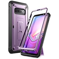 SUPCASE Unicorn Beetle Pro Series Designed for Samsung Galaxy S10 Plus Case (2019 Release) Full-Body Dual Layer Rugged with Holster & Kickstand Without Built-in Screen Protector (Purple)