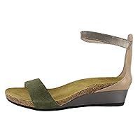 NAOT Footwear Women’s Pixie Wedge Sandal with Cork Footbed and Arch Support Footbed - Adjustable Ankle Strap - Comfort and Support – Lightweight and Perfect for Travel - Narrow to Medium Fit