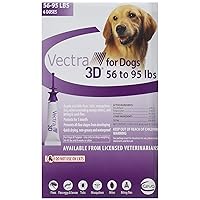 Ceva VECTRA 3D Large Dog 55lbs to 95lbs (6- Pack) Vectra 3D, Model Number: D73830D