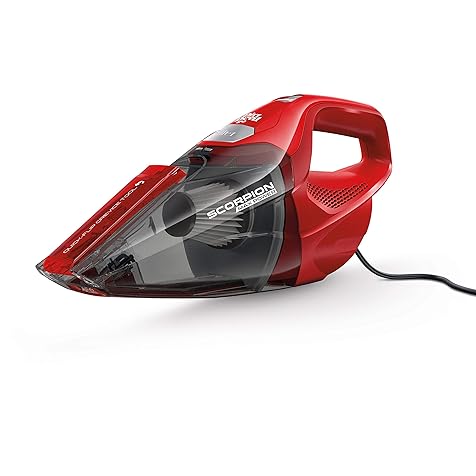 Scorpion Quick Flip Corded Handheld Vacuum Cleaner, Lightweight, SD20005RED, Red