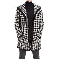 Max Studio Women's Houndstooth Sweater Coat
