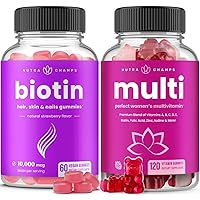 NutraChamps Biotin Gummies and Womens Multivitamin Gummies