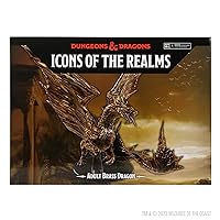 WizKids D&D Icons of The Realms: Adult Brass Dragon Dungeons and Dragons Miniatures