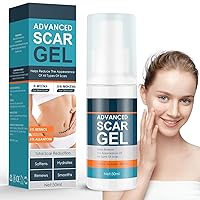 Scar Gel, Scar Cream, Advance Scar Gel for Surgical Scars,Face,Body,Leg, Burns, Acene,C-Section, Stretch Marks, Keloids,Scar Treatments for Old & New Scars,Scar Removal for Women Men,1.76oz