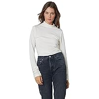 Velvet by Graham & Spencer Women's Talisia Long Sleeve Turtleneck T Shirt