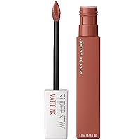 Maybelline Super Stay Matte Ink Liquid Lipstick Makeup, Long Lasting High Impact Color, Up to 16H Wear, Amazonian, Nude Brown, 1 Count