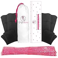 Ninja Mama Perineal Ice Packs for Postpartum Soothing Relief for Postpartum Hemorrhoid Pain Childbirth Recovery Care - Labor and Delivery Essentials - Reusable - Hot or Cold - Pack of 2