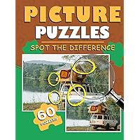 Spot the Difference Puzzle Book for Adults: Puzzles Difference Puzzle Book, Find Object Activity Book, Puzzles Games Gift For All Ages, Birthday, Holiday, Christmas