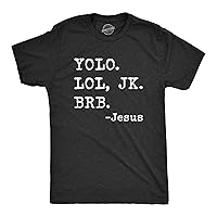 Mens Funny Jesus T Shirts Religious Tees with Funny Sayings Easter Tees for Guys