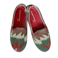 Women's Slip on Loafer Wool Casual Shoes Flats red Green Beige Comfort Cushion Insole Persian Designer
