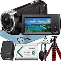 Sony HDR-CX405 Camcorder Video Recording Camera HD Handycam with Tripod + Cleaning Pen + A-Cell Accessory Bundle
