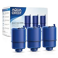 3 Pack Filter Replacement for All PUR®, PUR®PLUS Faucet Filtration Systems, Pur® RF-9999® Faucet Water Filter, NSF Certified, AQUA CREST