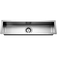 HOUZER CTB-3285 Contempo Trough Series Stainless Steel Bar Sink, 30-by-6-1/2-Inch, Satin