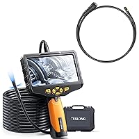 16.4 ft Triple Lens & 3.3ft Dual Lens Cable, Teslong Professional Endoscope with Light, Digital Video Scope Camera, Borescope Inspection Camera, Automotive, Home, Wall, Pipe, Car (5