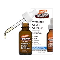 Cocoa Butter Formula Scar Serum, Skin Brightening Oil for Face & Body, Concentrated Serum with Vitamin E, Fragrance Free, 1 Fl Oz