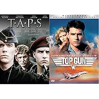 Taps & Top Gun Tom Cruise DVD Set double feature bundle 80's movie set 2-pack