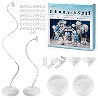 Ayfjovs Balloon Arch Kit-8.2Ft and 5Ft Balloon Column Stand Independent Suspended Standing Deformable Design Balloon Arch Stand with Water-Filled Base for Birthday Wedding Holiday Party Baby Shower