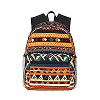 African National Patterns Print Backpack For Women Men, Laptop Bookbag,Lightweight Casual Travel Daypack