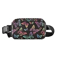 Butterfly Fanny Pack for Men Women Belt Bag Waterproof Waist Bags With Adjustable Straps Gifts for Travel Sports Workout