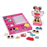 Disney Minnie Mouse Magnetic Dress-Up Wooden Doll Pretend Play Set (35+ pcs)