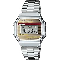 Casio Watch A168WEHA-9AEF, silver, A168WEHA-9AEF-AMZUK