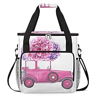 00010856_flower car_1450172825 Coffee Maker Carrying Bag Compatible with Single Serve Coffee Brewer Travel Bag Waterproof Portable Storage Toto Bag with Pockets for Travel, Camp, Trip